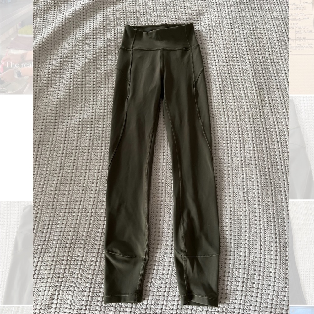 Lululemon size 2 olive leggings